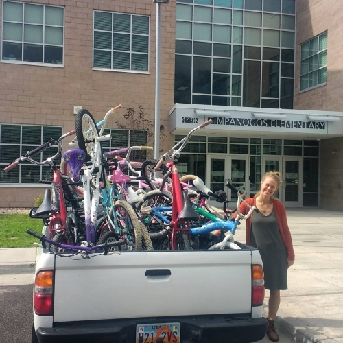 PBC Gives Away 31 Bikes for Bike to School Week